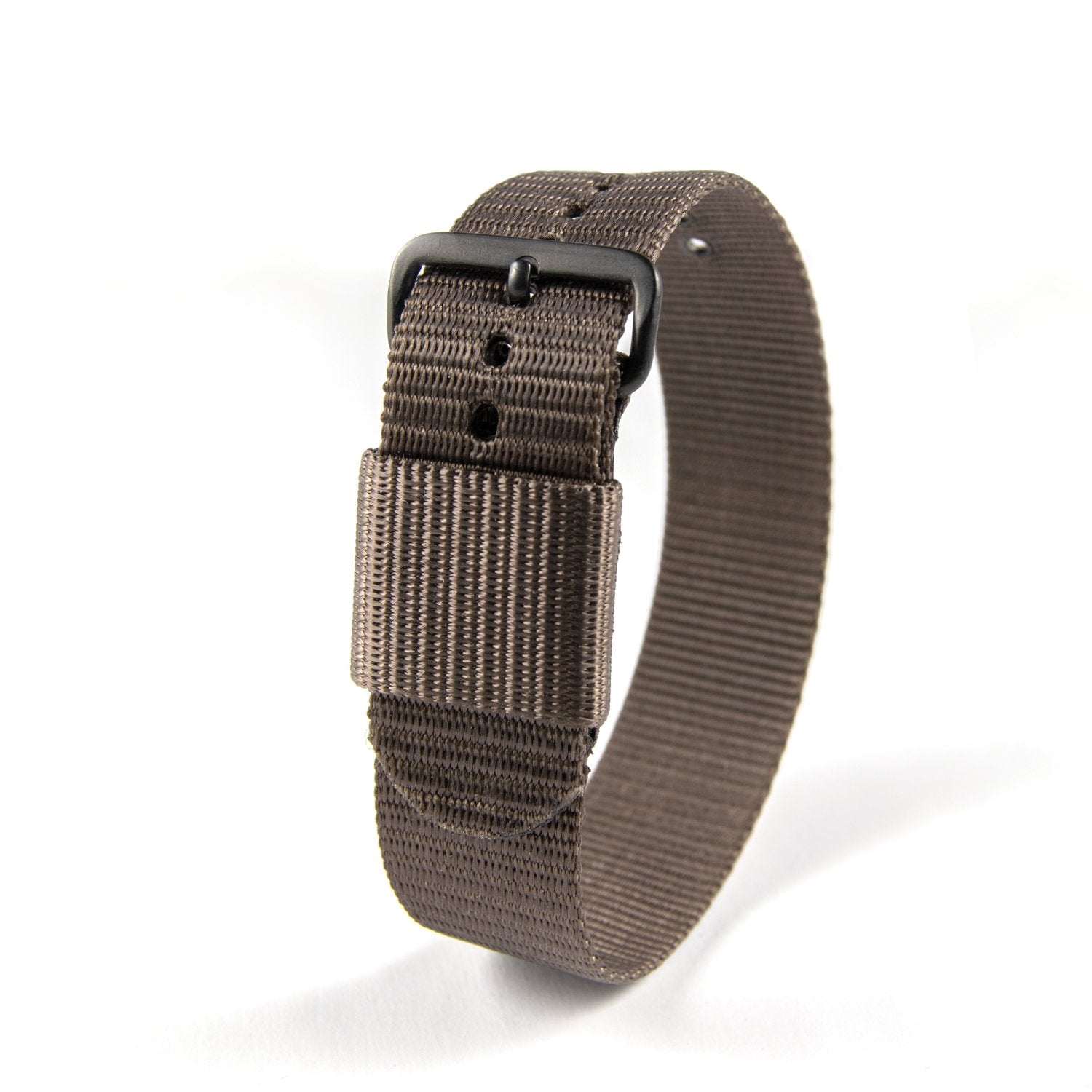 20mm - 11" Length - Ballistic Nylon Watch Band/Strap with Stainless Steel Buckle - marathonwatch