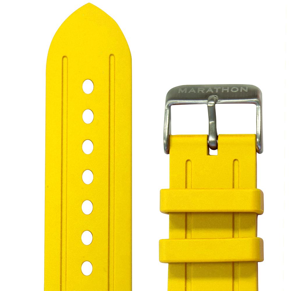 22mm Vulcanized Rubber Dive Watch Straps In Various Colours - marathonwatch